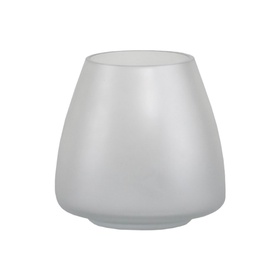 PUCHIKA Blumenvase aus Mattglas Transparent